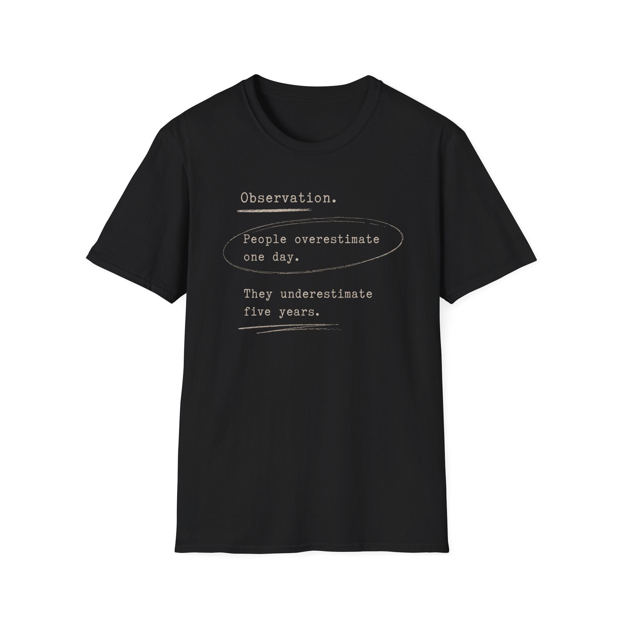 Observation People Overestimate T-Shirt